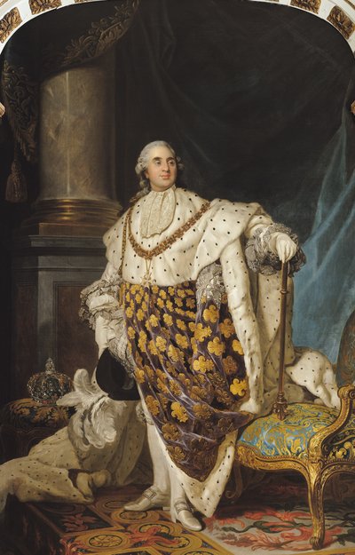 Ludwig XVI. (1754-93) in Krönungsroben, nach 1774 von Joseph Siffred Duplessis